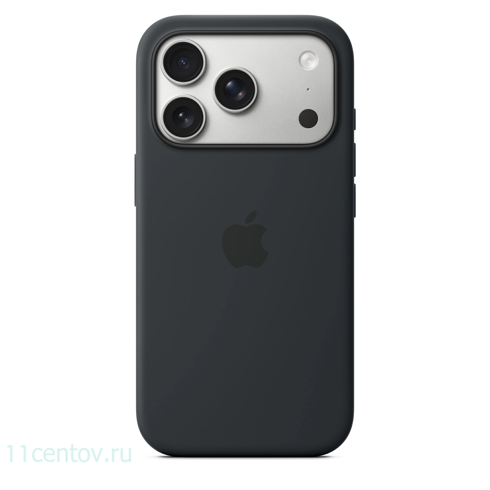 Картинка Силиконовый чехол для iPhone 17 Pro Черный от интернет-магазина электроники «11 Центов»