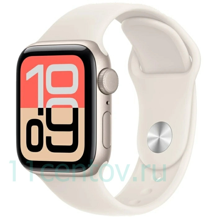 Картинка Apple Watch SE 3 GPS 40mm Starlight Aluminum Case with Starlight Sport Band M/L от интернет-магазина электроники «11 Центов»