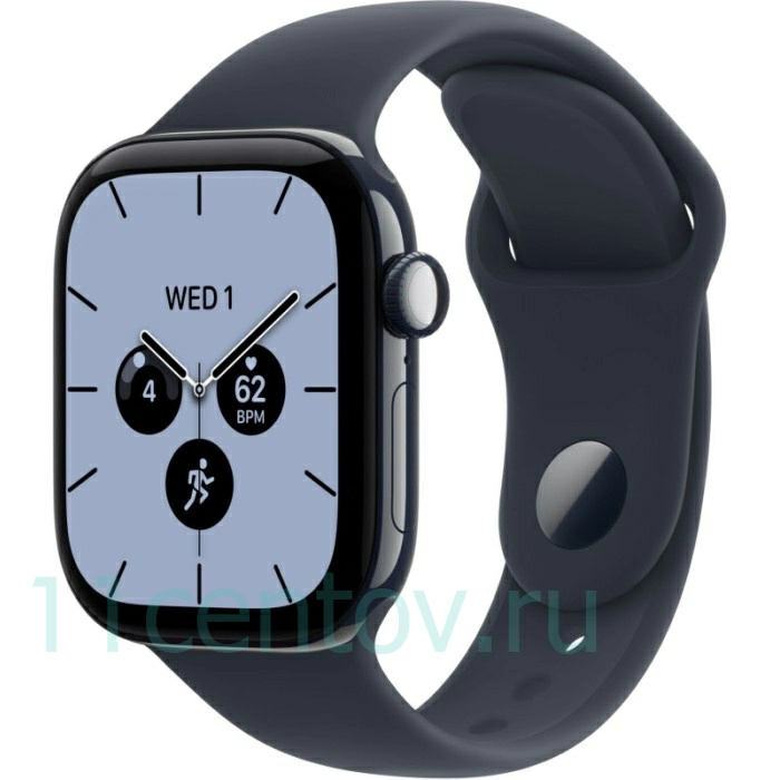 Картинка Apple Watch Series 12 GPS 46mm Night Blue Ceramic Case with Navy Blue Sport Band S/M от интернет-магазина электроники «11 Центов»
