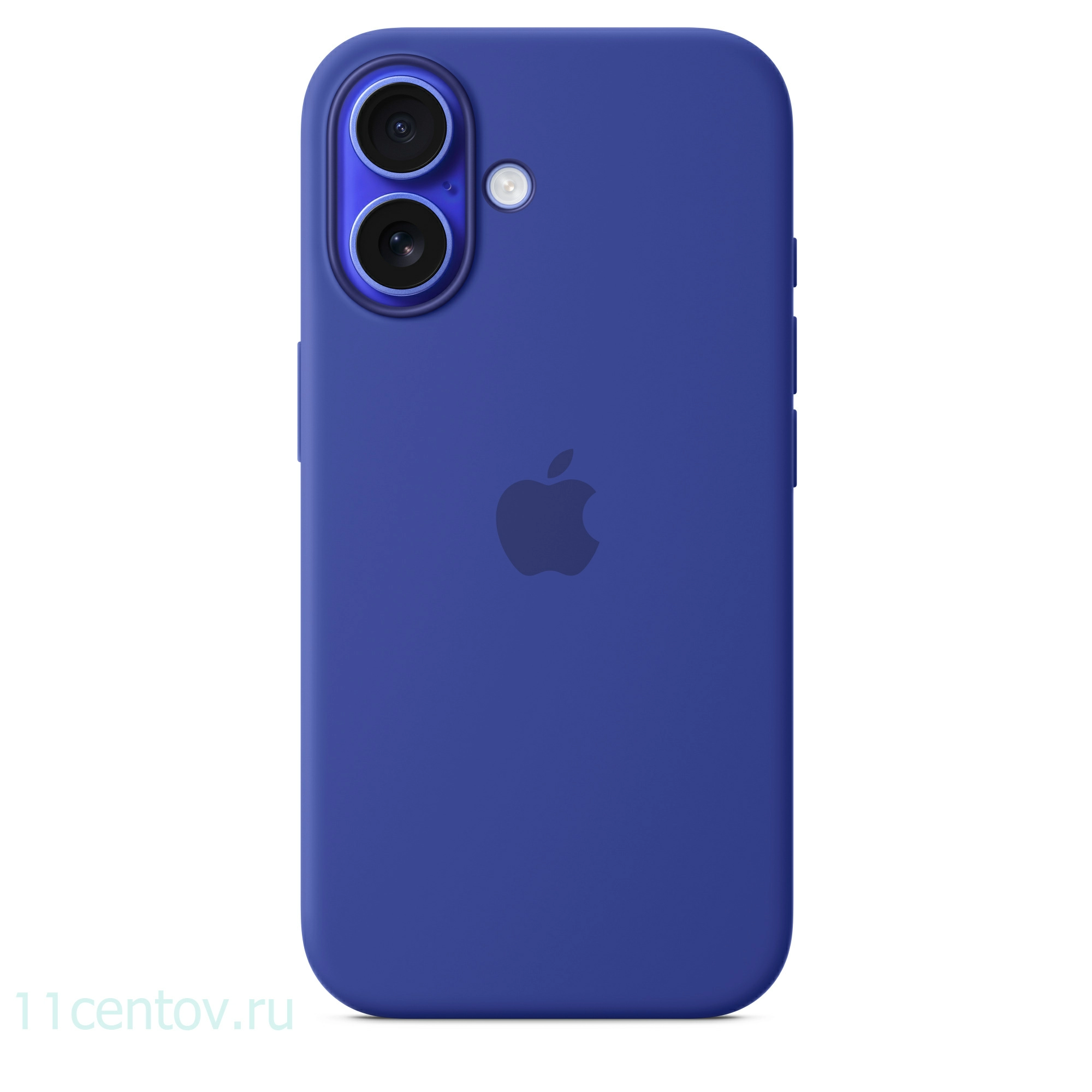 Картинка Силиконовый чехол для iPhone 16 Ультрамарин от интернет-магазина электроники «11 Центов»