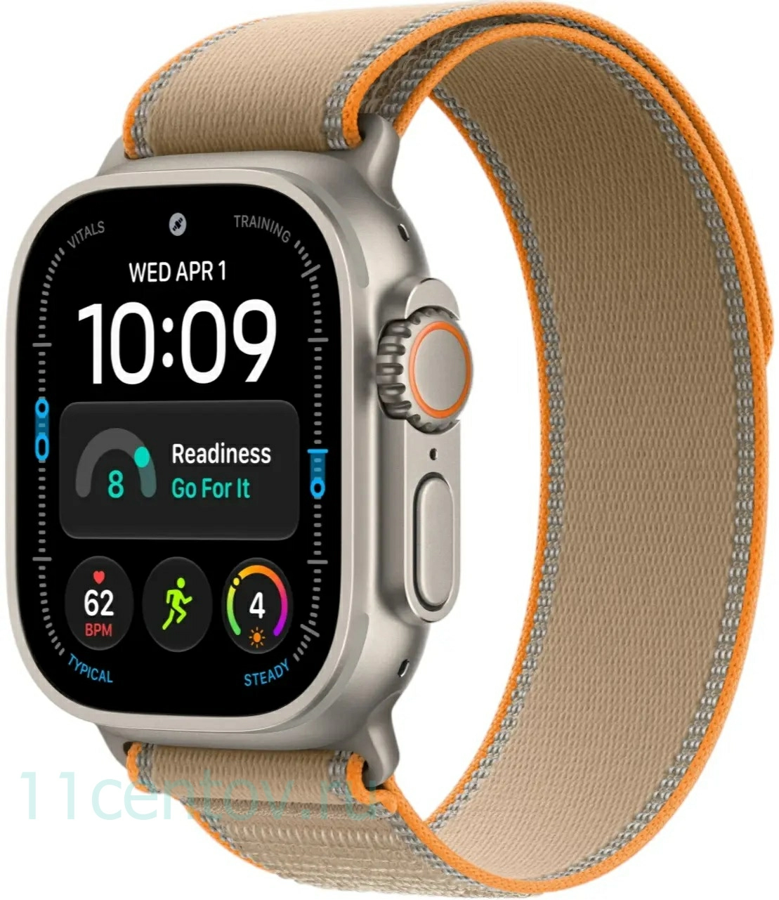 Картинка Apple Watch Ultra 4 Natural Titanium Case with Sand Trail Loop S/M от интернет-магазина электроники «11 Центов»