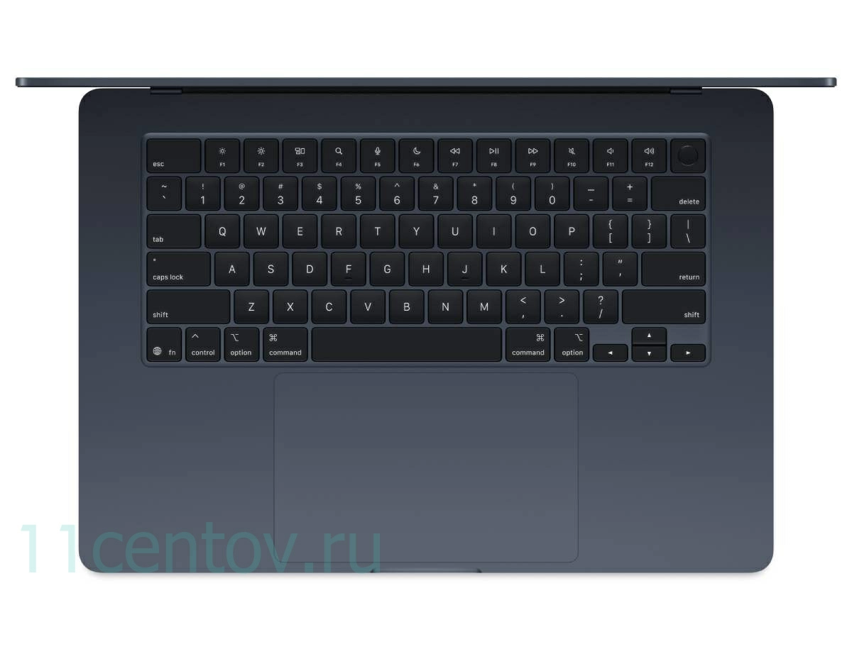 Картинка Apple MacBook Air 15" (2025) M4 10-CPU, 10-GPU, 16 Gb, 256 Gb Midnight MW1L3 от интернет-магазина электроники «11 Центов»