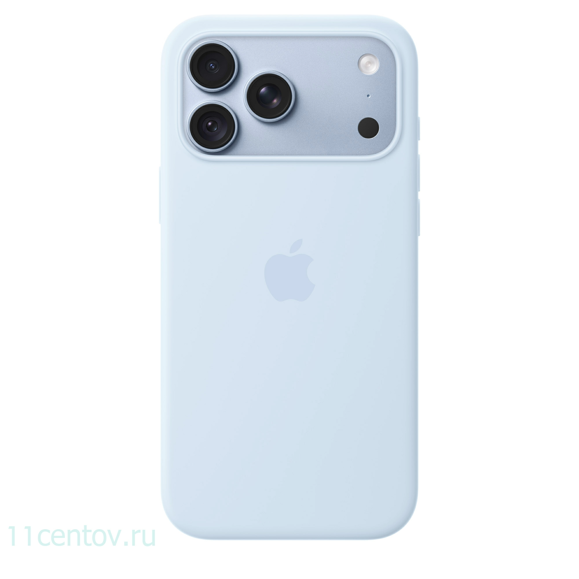 Картинка Силиконовый чехол для iPhone 18 Pro Max Голубой от интернет-магазина электроники «11 Центов»