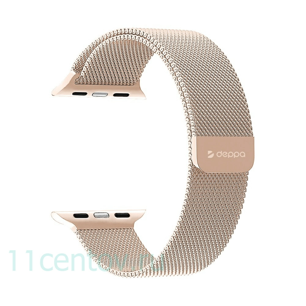 Картинка Ремешок Deppa Band Mesh для Apple Watch 42/44 mm, золотой от интернет-магазина электроники «11 Центов»