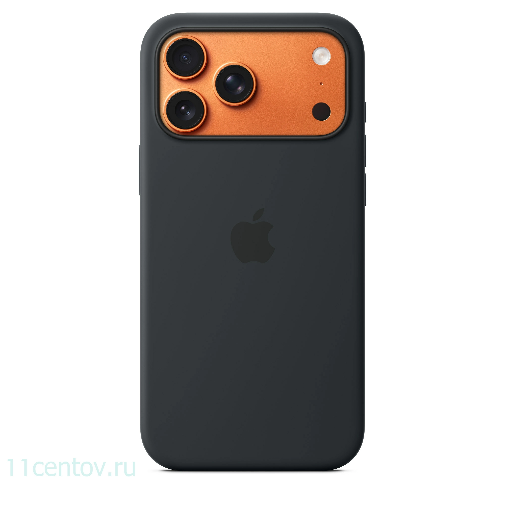 Картинка Силиконовый чехол для iPhone 17 Pro Max Черный от интернет-магазина электроники «11 Центов»