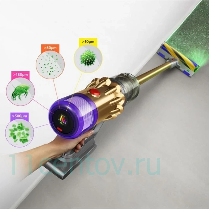 Пылесос Dyson V12 Detect Slim Absolute SV30 Yellow/Nickel