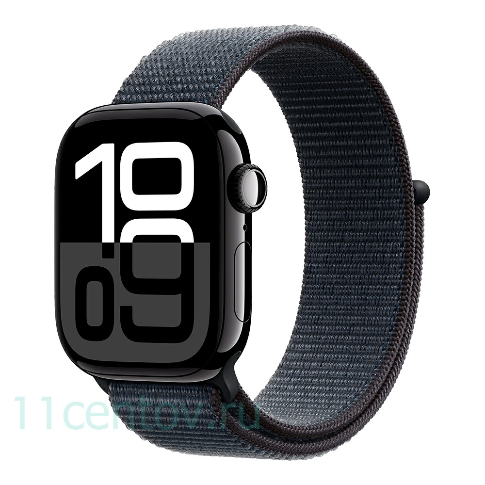 Картинка Apple Watch Series 10 GPS 42mm Jet Black Aluminum Case with Ink Sport Loop от интернет-магазина электроники «11 Центов»