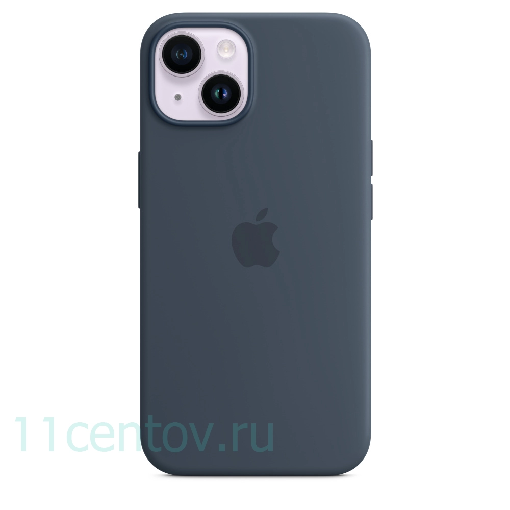 Картинка Силиконовый чехол для iPhone 14 Plus Синий от интернет-магазина электроники «11 Центов»
