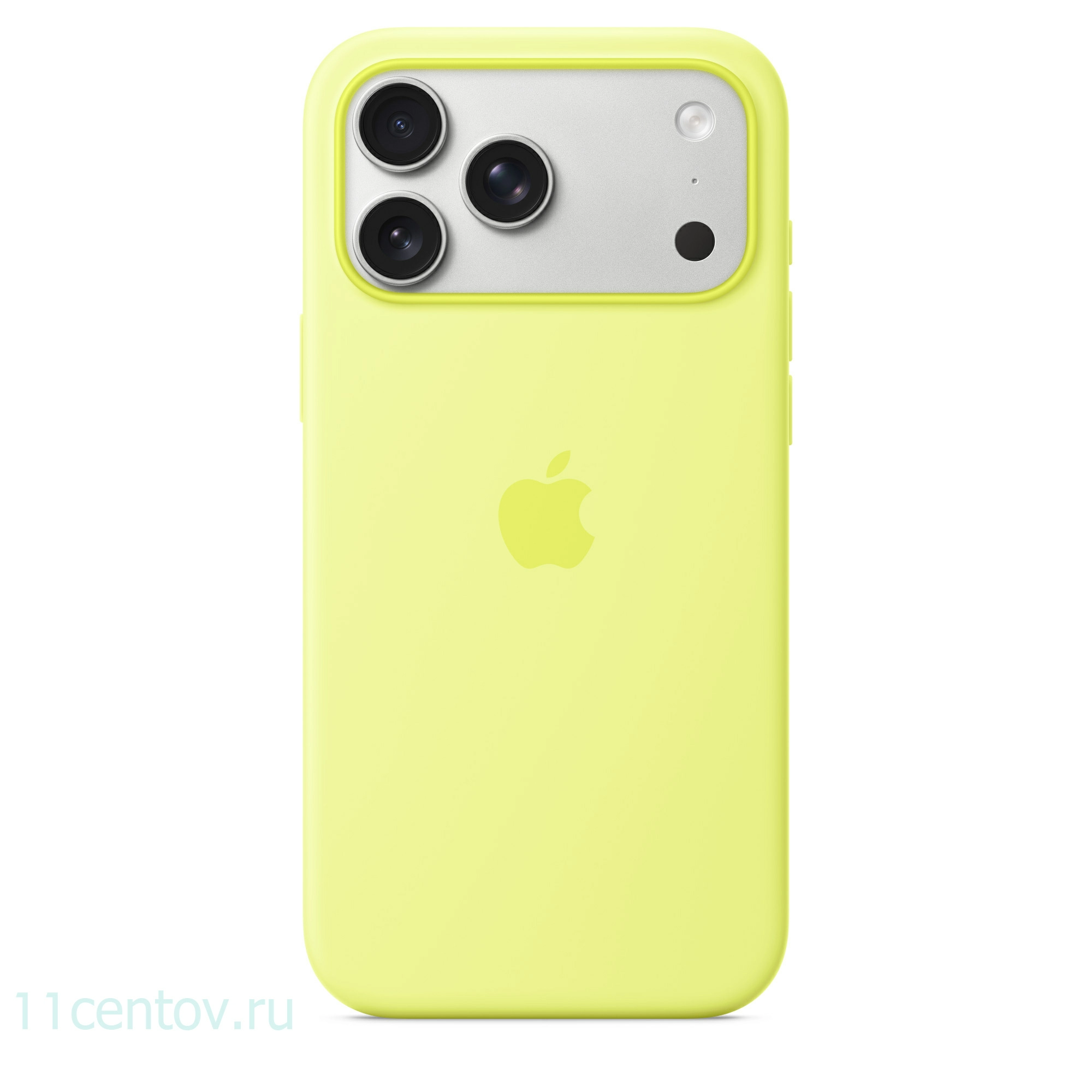 Картинка Силиконовый чехол для iPhone 17 Pro Max Неоновый Желтый от интернет-магазина электроники «11 Центов»