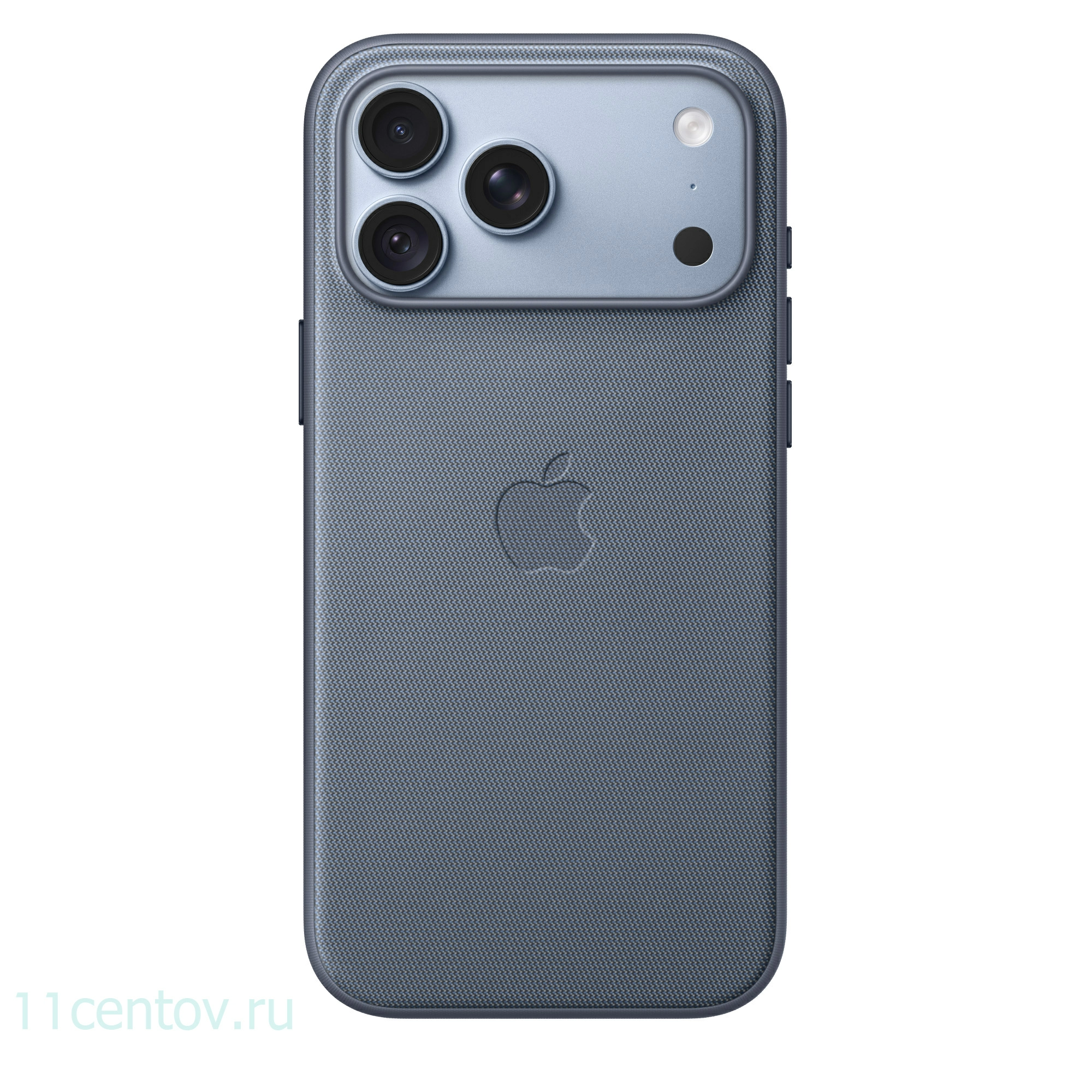 Картинка Чехол TechWoven для iPhone 18 Pro Max Шамбре синий от интернет-магазина электроники «11 Центов»