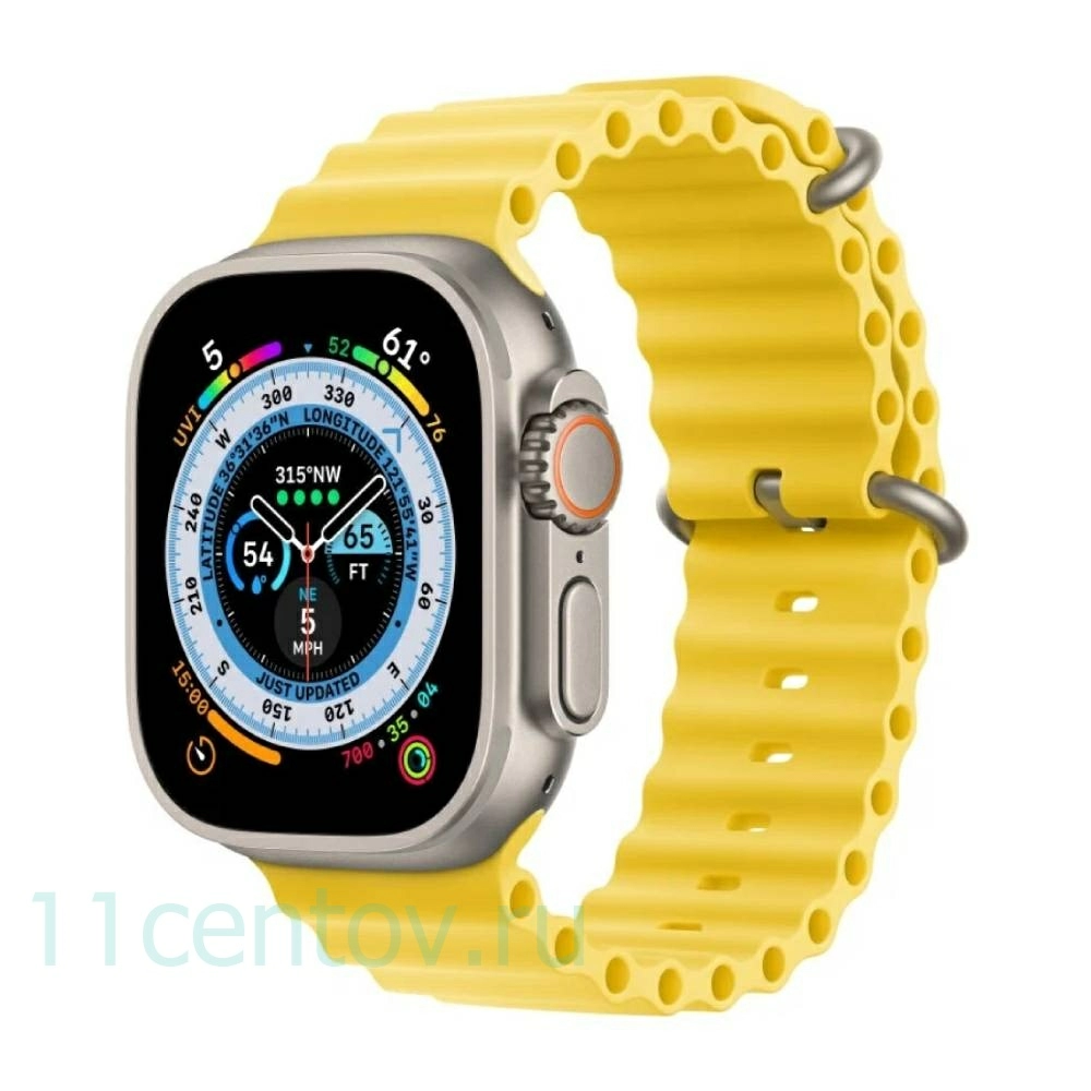 Картинка Ремешок для Apple Watch Ultra 49mm Ocean Band Желтый от интернет-магазина электроники «11 Центов»