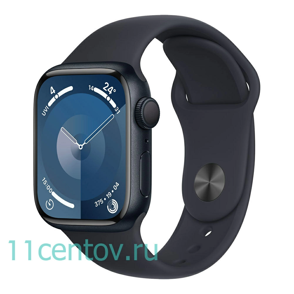 Apple Watch Series 9 GPS 45mm Midnight Aluminum Case with Midnight Sport  Band M/L