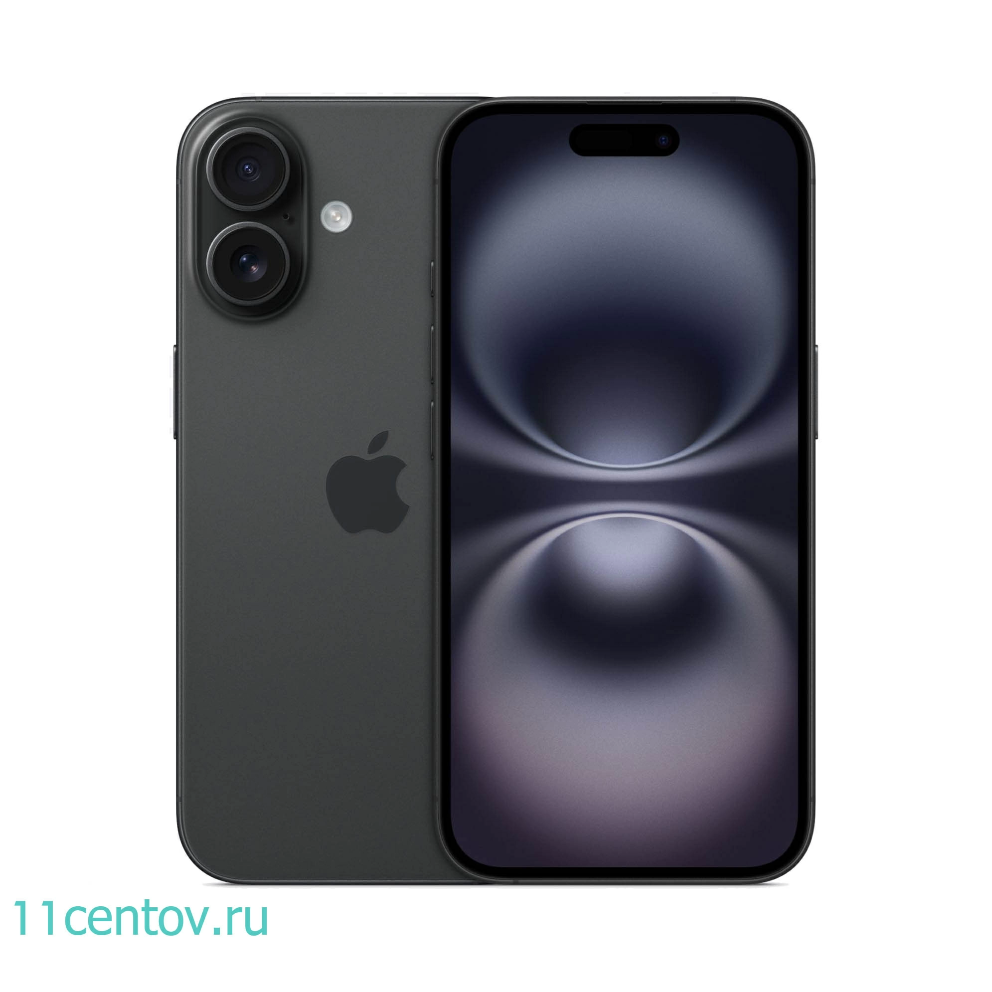 Картинка Apple iPhone 16 128GB Black SIM+eSIM от интернет-магазина электроники «11 Центов»