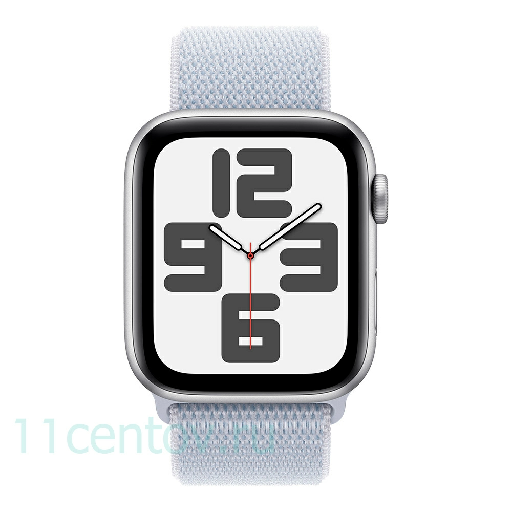 Картинка Apple Watch SE 2024 GPS 44mm Silver Aluminum Case with Blue Cloud Sport Loop от интернет-магазина электроники «11 Центов»