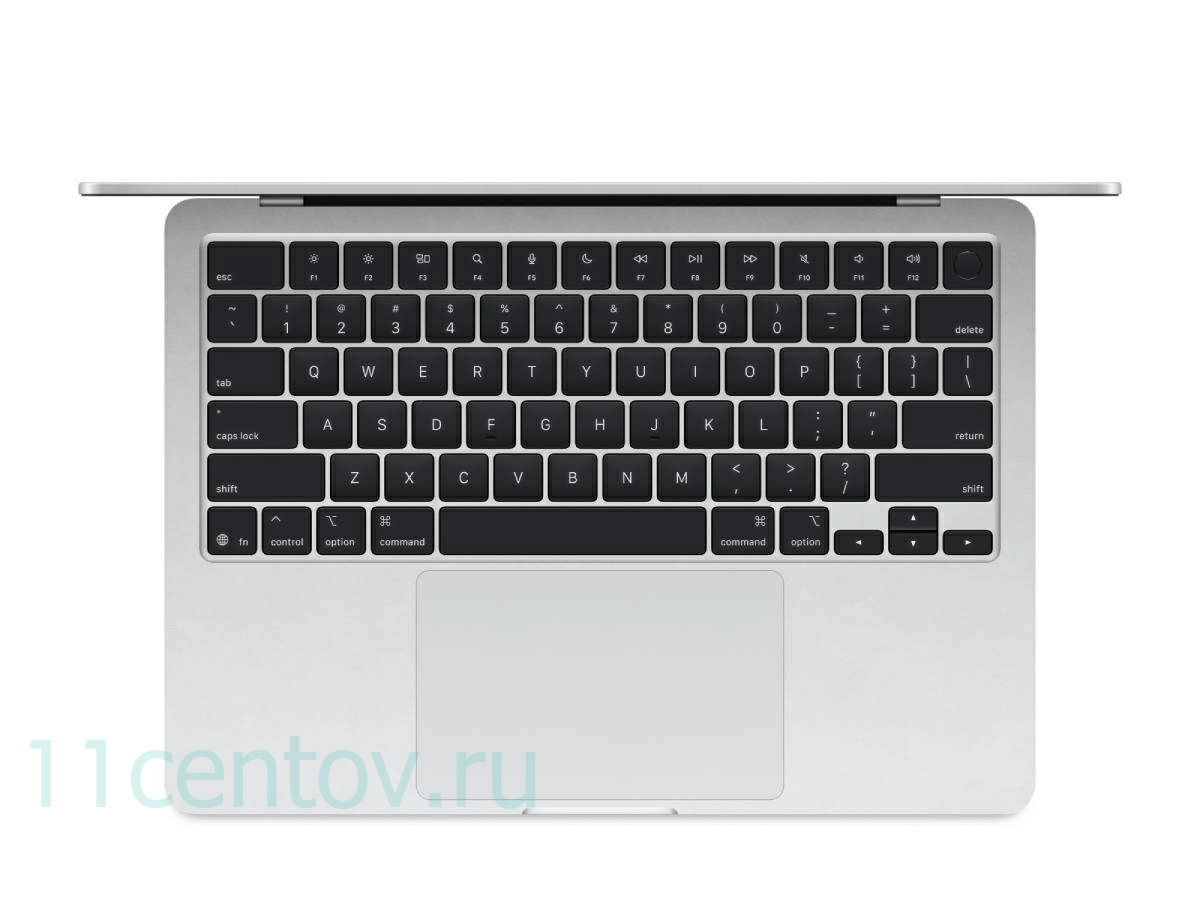 Картинка Apple MacBook Air 13" (2025) M4 10-CPU, 8-GPU, 16 Gb, 256 Gb Silver MW0W3 от интернет-магазина электроники «11 Центов»