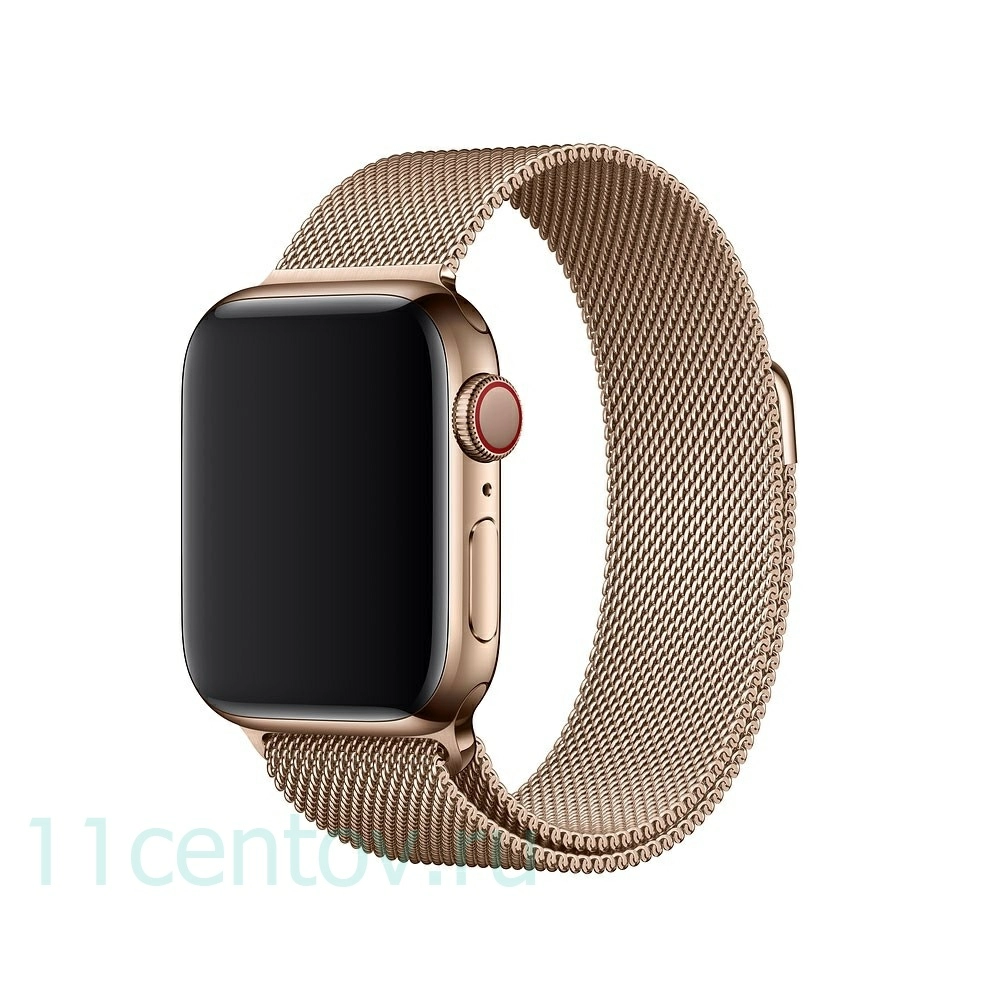 Картинка Ремешок Milanese Loop для Apple Watch 38/40mm золотой от интернет-магазина электроники «11 Центов»