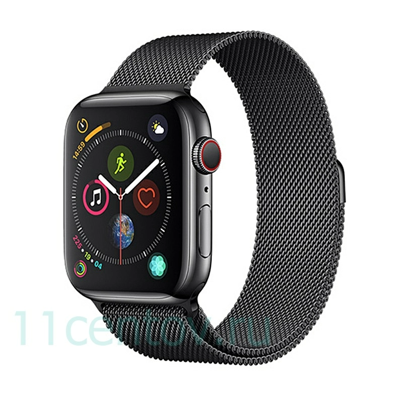 Картинка Ремешок Devia Elegant Series Milanese Loop для Apple Watch 42/44mm (черный) от интернет-магазина электроники «11 Центов»