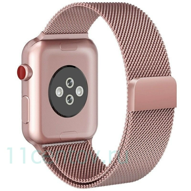 Картинка Ремешок Milanese Loop для Apple Watch 38/40mm розовый от интернет-магазина электроники «11 Центов»