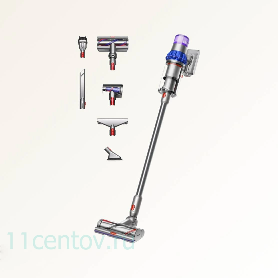 Пылесос Dyson V15 Detect Extra SV47 Nickel/Blue