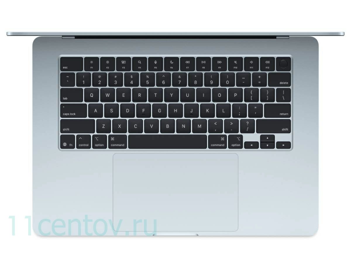 Картинка Apple MacBook Air 15" (2025) M4 10-CPU, 10-GPU, 16 Gb, 256 Gb Sky Blue MC7A4 от интернет-магазина электроники «11 Центов»