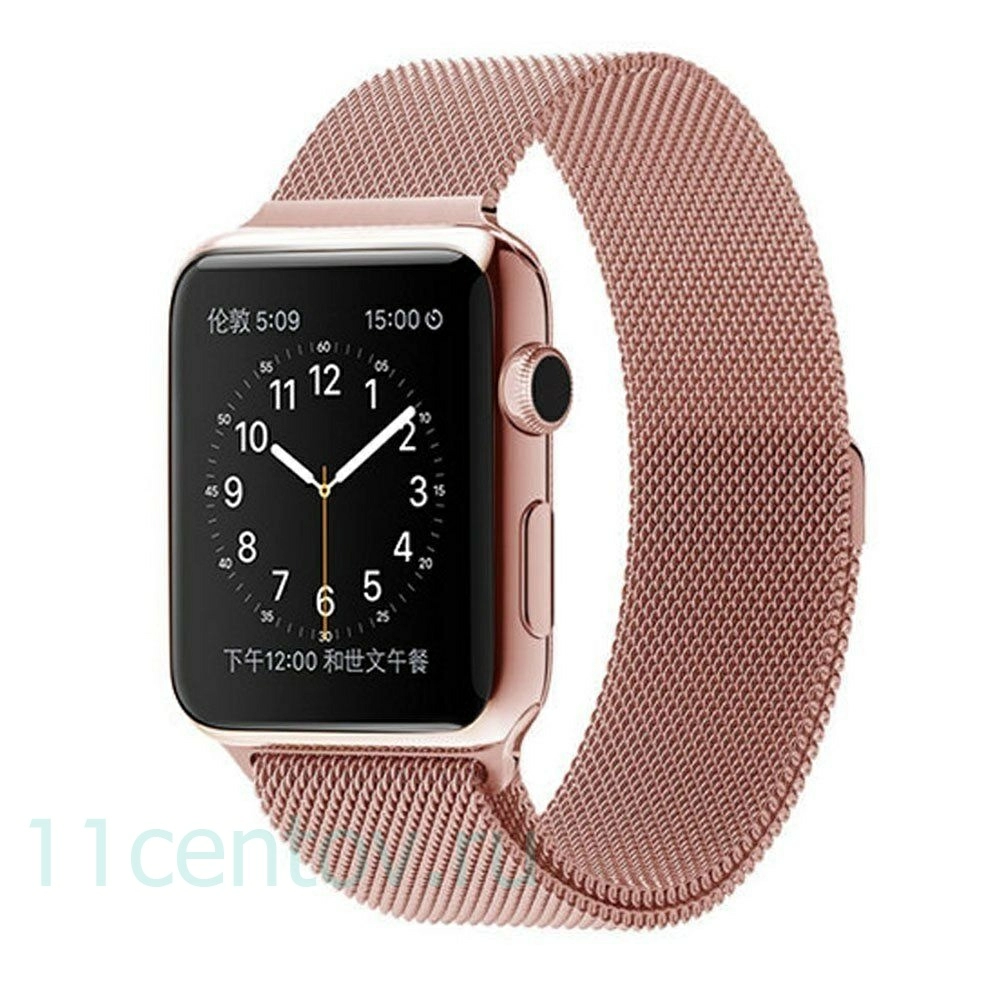 Картинка Ремешок Milanese Loop для Apple Watch 38/40mm розовый от интернет-магазина электроники «11 Центов»