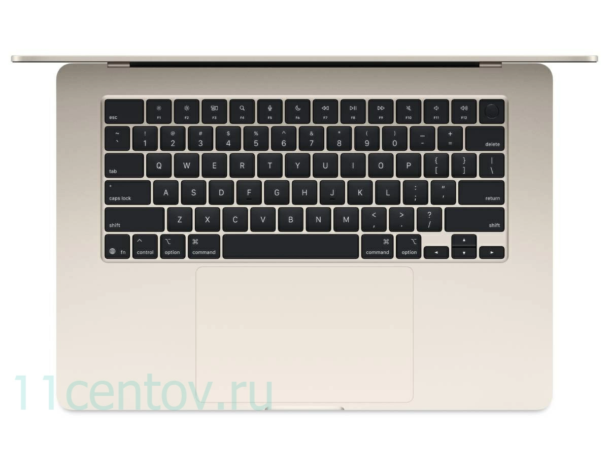 Картинка Apple MacBook Air 15" (2025) M4 10-CPU, 10-GPU, 16 Gb, 256 Gb Starlight MW1J3 от интернет-магазина электроники «11 Центов»