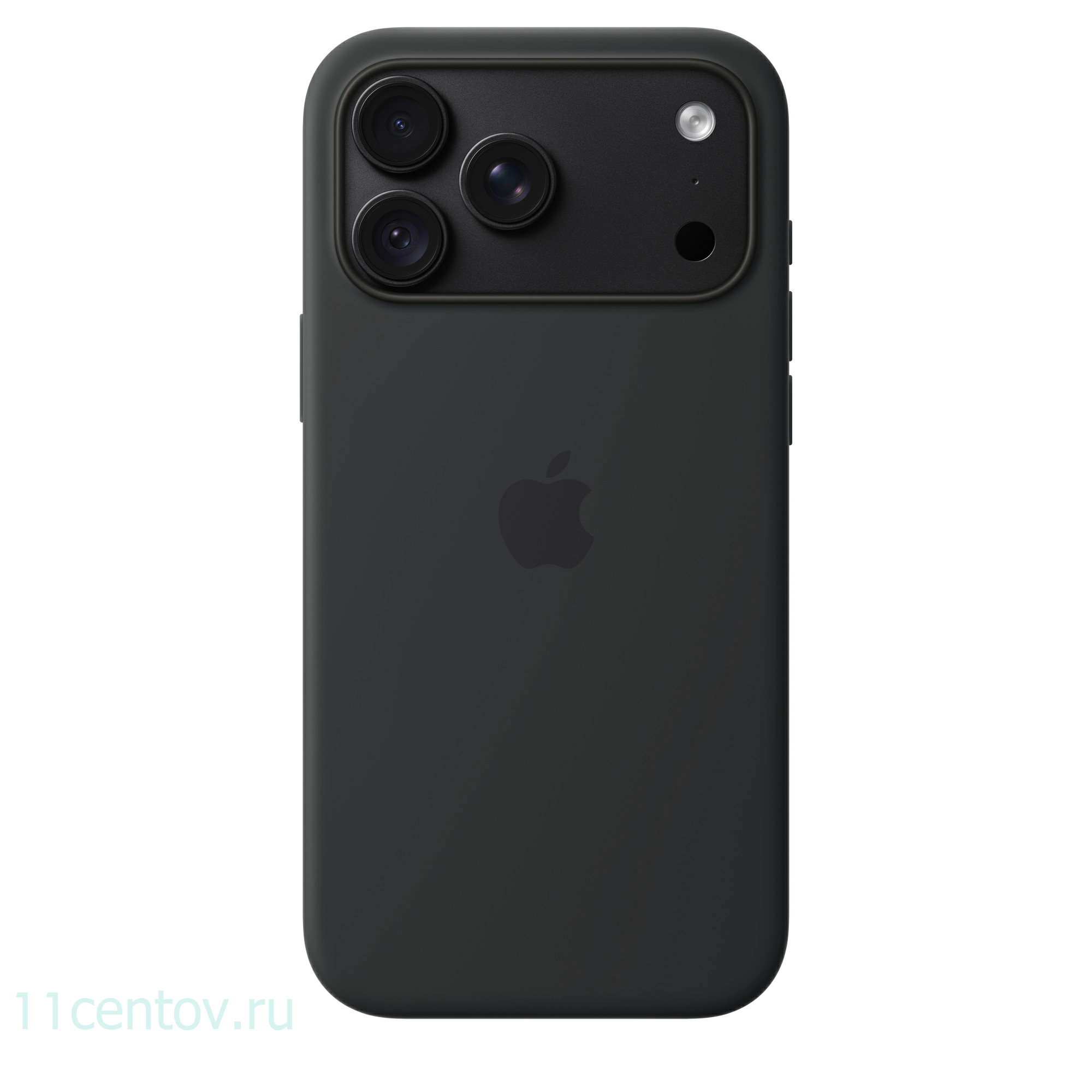 Картинка Силиконовый чехол для iPhone 18 Pro Max Черный от интернет-магазина электроники «11 Центов»