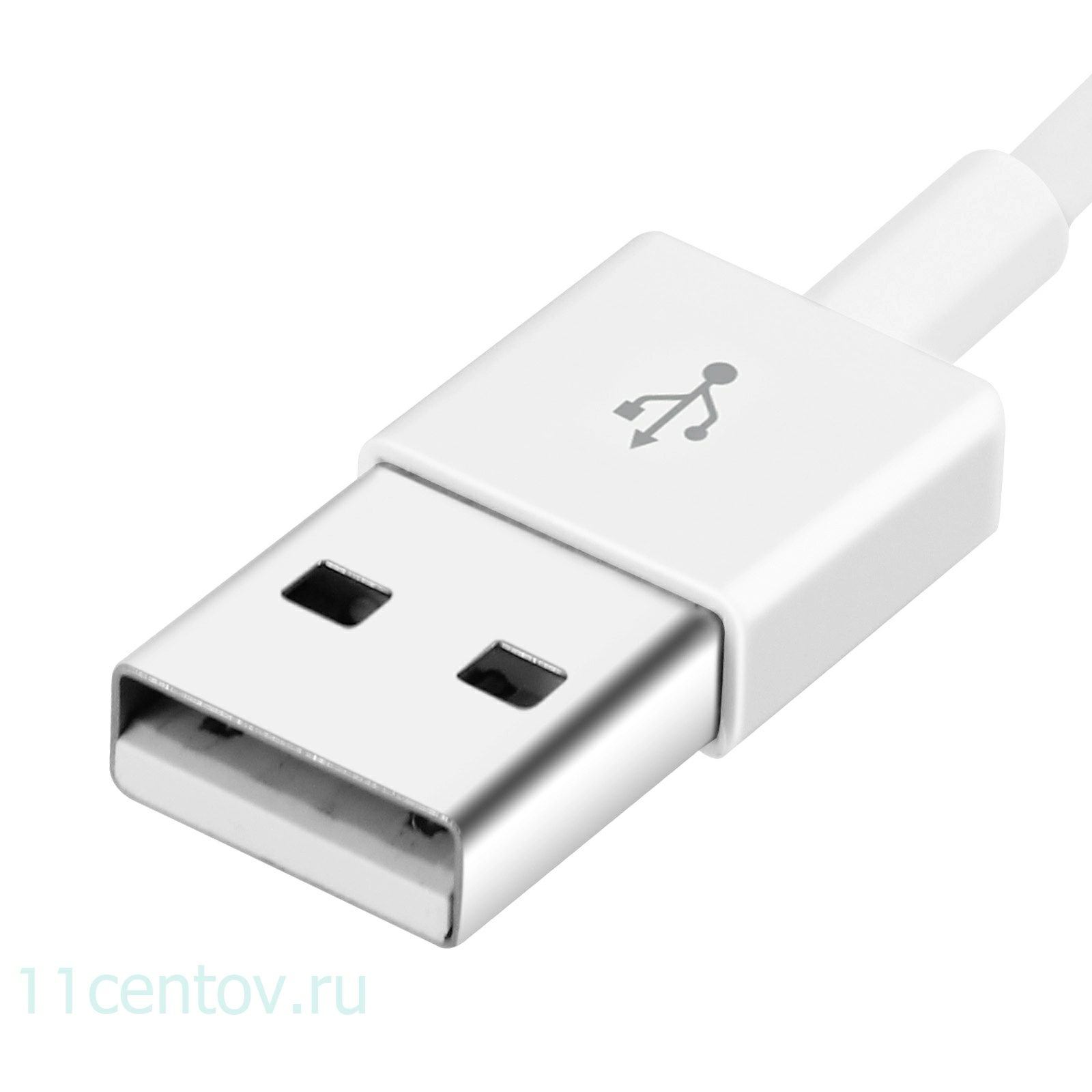 Картинка Кабель Apple Lightning to USB Cable 0.5 m (ME291) белого цвета от интернет-магазина электроники «11 Центов»