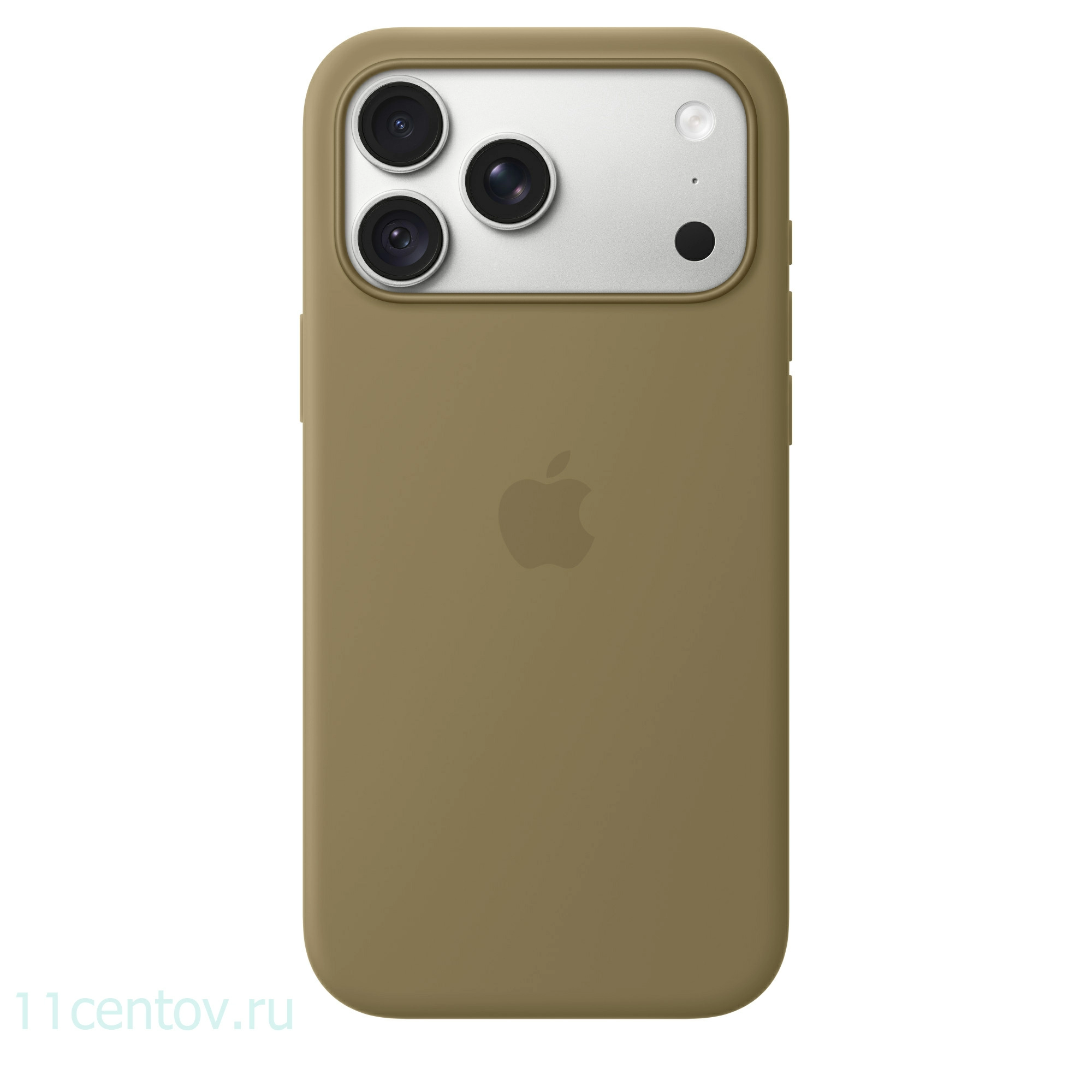 Картинка Силиконовый чехол для iPhone 18 Pro Max Оливковый от интернет-магазина электроники «11 Центов»
