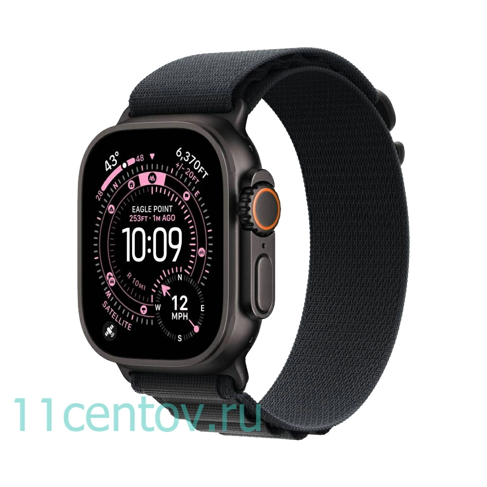 Картинка Apple Watch Ultra 3 Black Titanium Case with Alpine Loop Black L от интернет-магазина электроники «11 Центов»