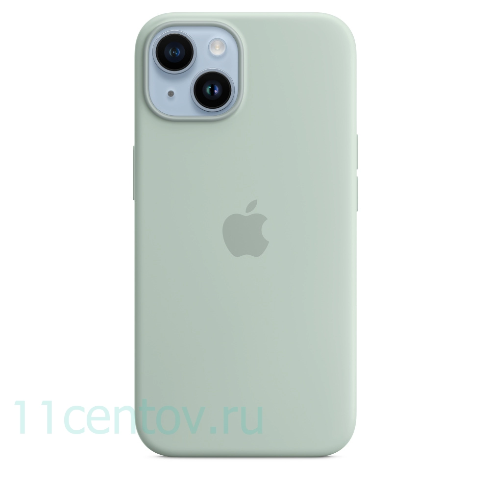 Картинка Силиконовый чехол для iPhone 14 Plus Салатовый от интернет-магазина электроники «11 Центов»
