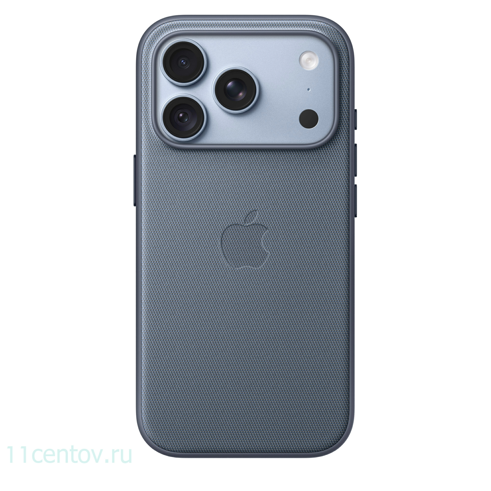 Картинка Чехол TechWoven для iPhone 18 Pro Шамбре синий от интернет-магазина электроники «11 Центов»
