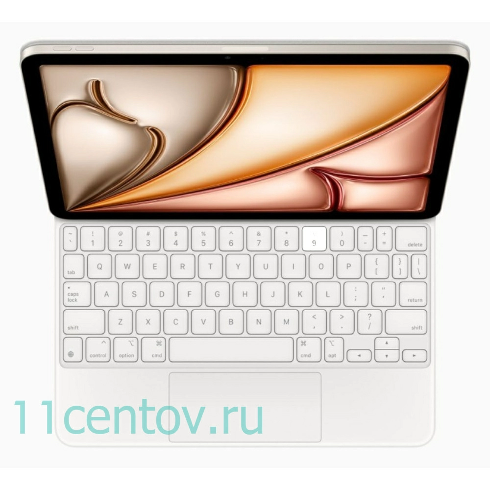 Картинка Клавиатура Apple Magic Keyboard для iPad Air 11 M2/M3 Белая от интернет-магазина электроники «11 Центов»