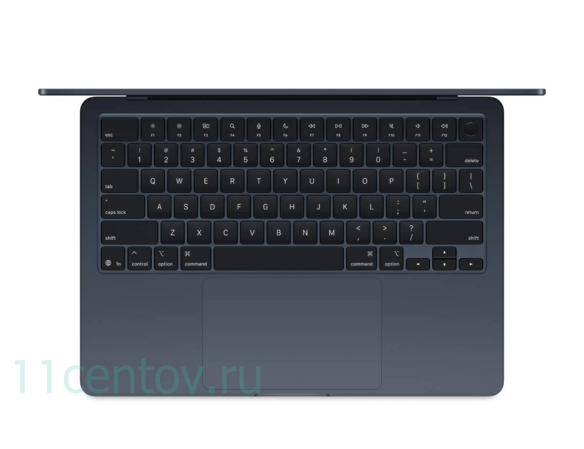 Картинка Apple MacBook Air 13" (2025) M4 10-CPU, 8-GPU, 16 Gb, 256 Gb Midnight MW123 от интернет-магазина электроники «11 Центов»