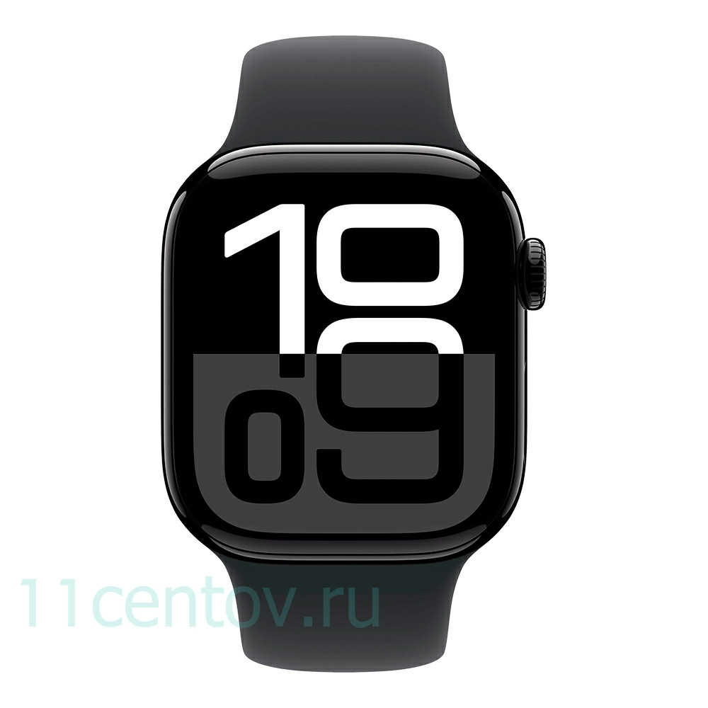 Картинка Apple Watch Series 10 GPS 42mm Jet Black Aluminum Case with Black Sport Band S/M от интернет-магазина электроники «11 Центов»