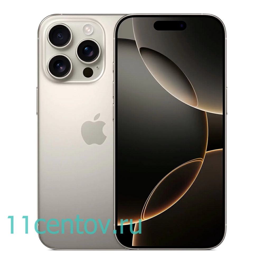 Картинка Apple iPhone 16 Pro 128Gb Natural Titanium SIM+eSIM от интернет-магазина электроники «11 Центов»