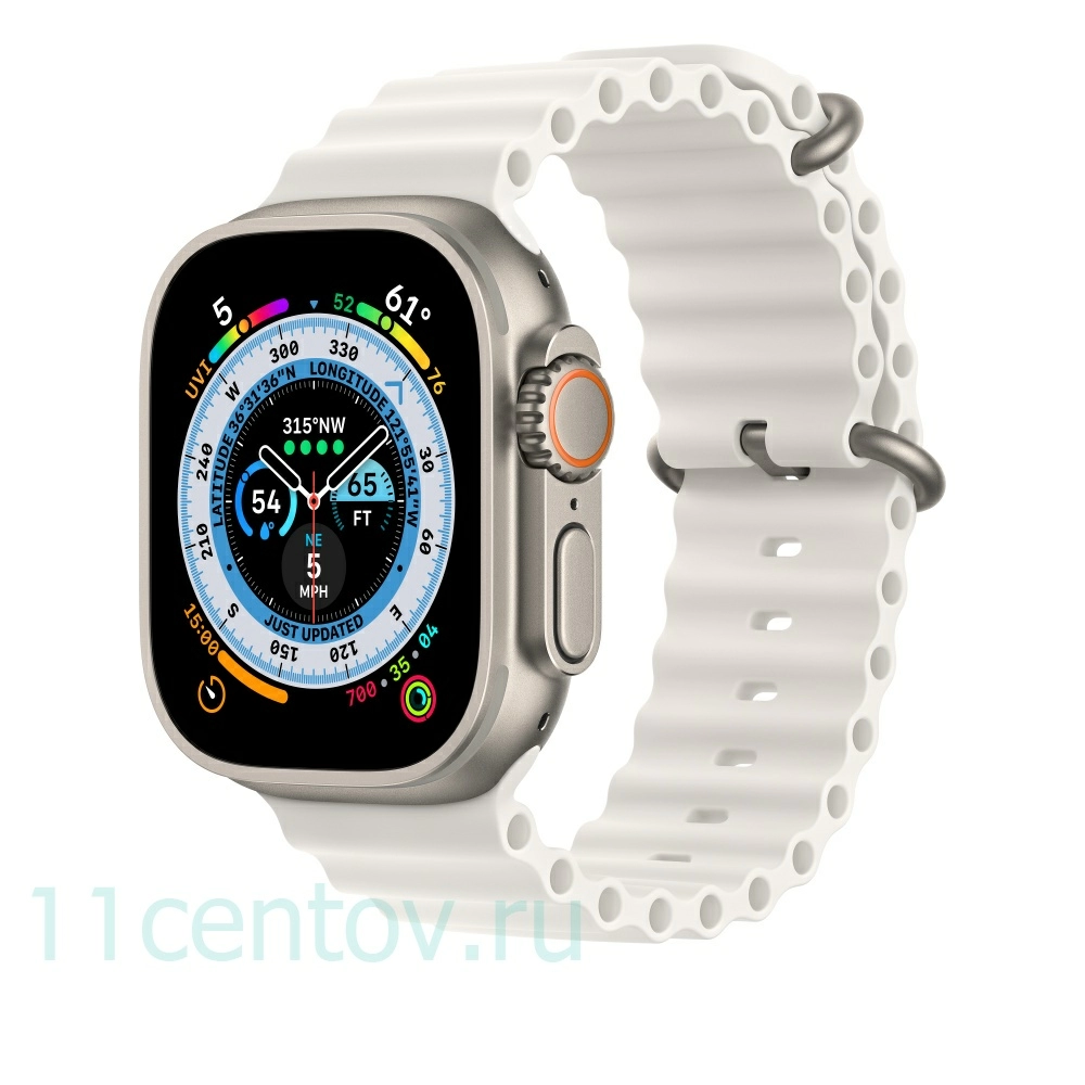 Картинка Ремешок для Apple Watch Ultra 49mm Ocean Band Белый от интернет-магазина электроники «11 Центов»