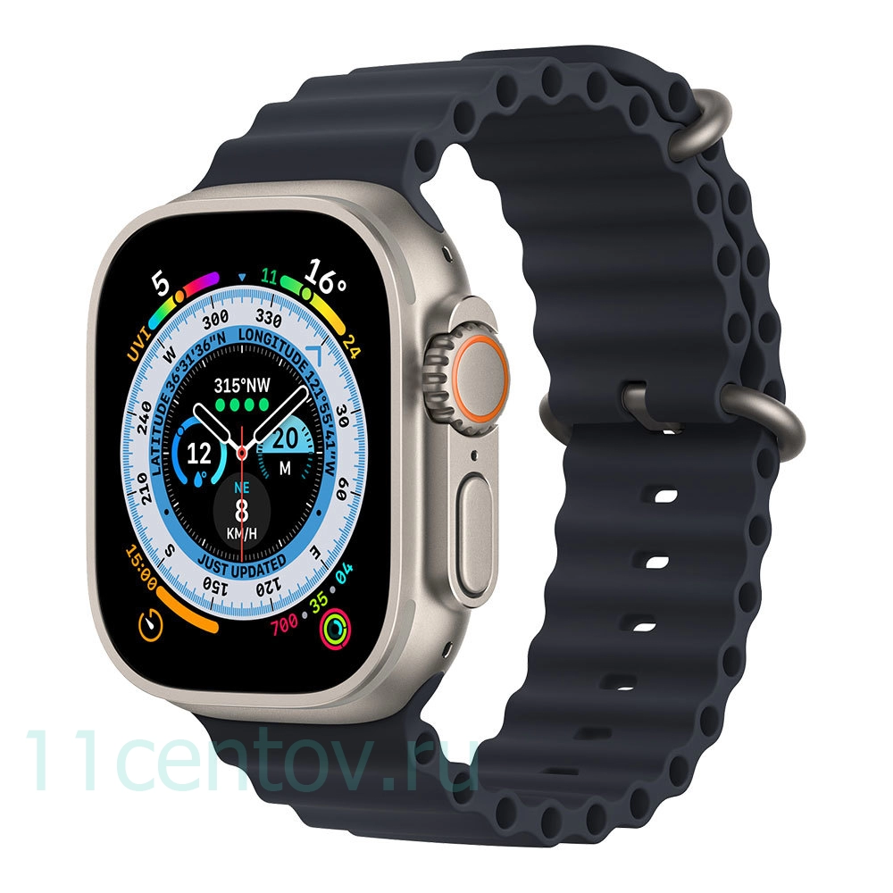 Картинка Apple Watch Ultra with Midnight Ocean Band от интернет-магазина электроники «11 Центов»