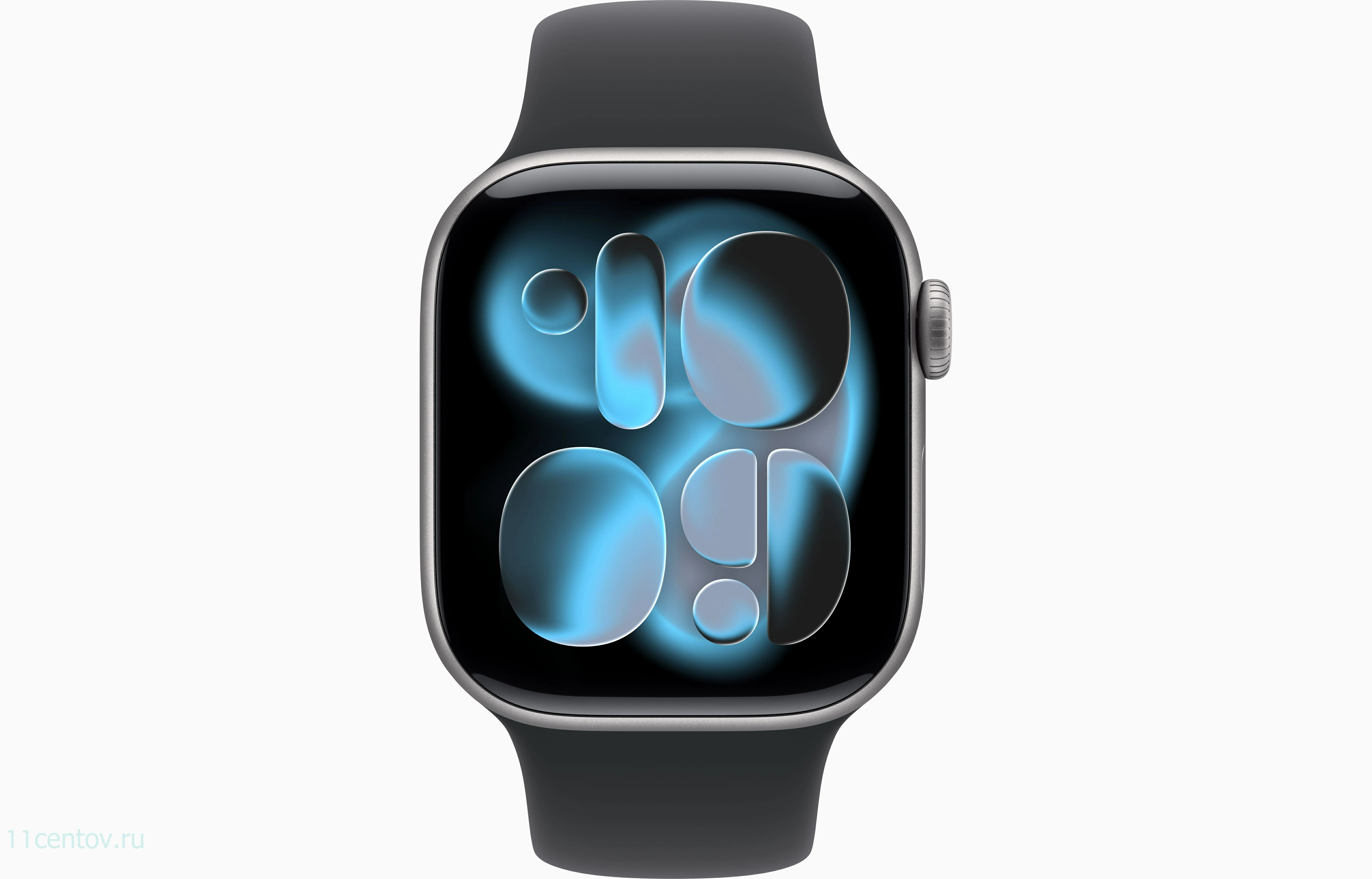Картинка Apple Watch Series 11 GPS 42mm Space Gray Aluminum Case with Black Sport Band S/M от интернет-магазина электроники «11 Центов»