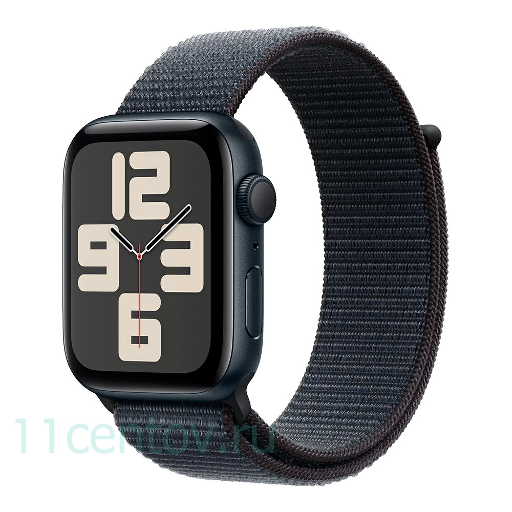 Картинка Apple Watch SE 2024 GPS 44mm Midnight Aluminum Case with Ink Sport Loop от интернет-магазина электроники «11 Центов»