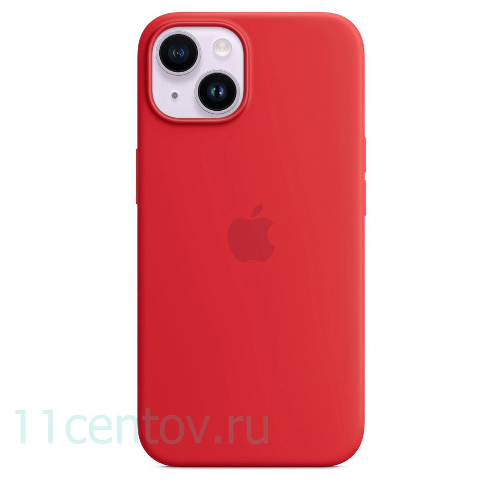 Картинка Силиконовый чехол для iPhone 14 Plus Красный от интернет-магазина электроники «11 Центов»