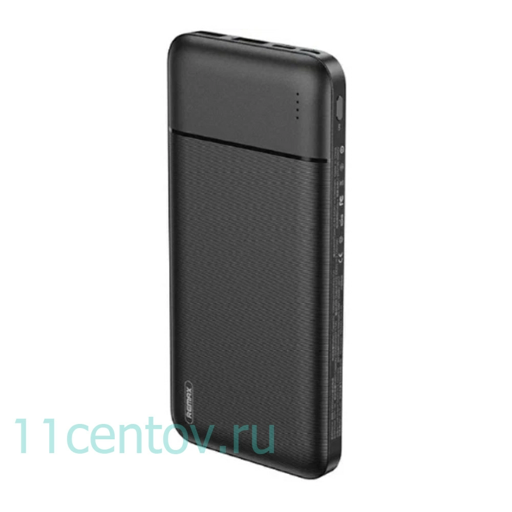 Картинка Повербанк 10000 mAh Remax Lango RPP-96 Черный от интернет-магазина электроники «11 Центов»