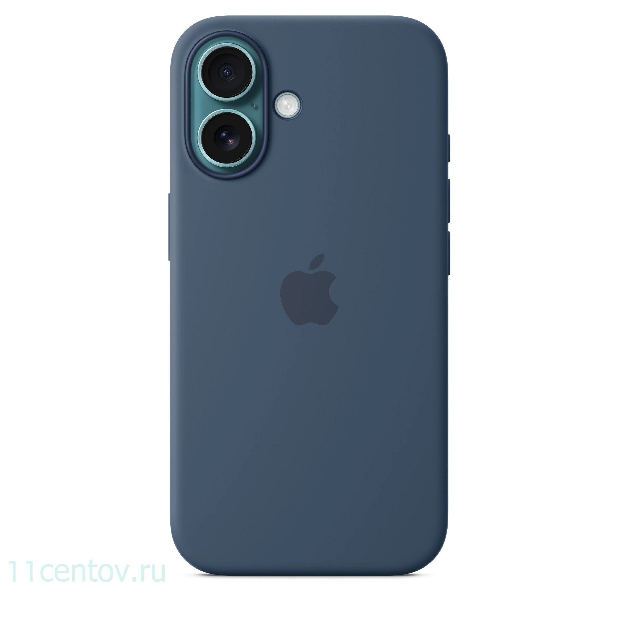 Картинка Силиконовый чехол для iPhone 16 Синий от интернет-магазина электроники «11 Центов»