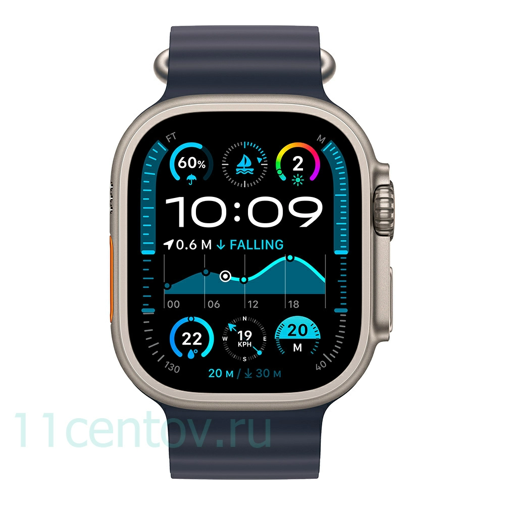 Картинка Apple Watch Ultra 2 with Navy Ocean Band от интернет-магазина электроники «11 Центов»