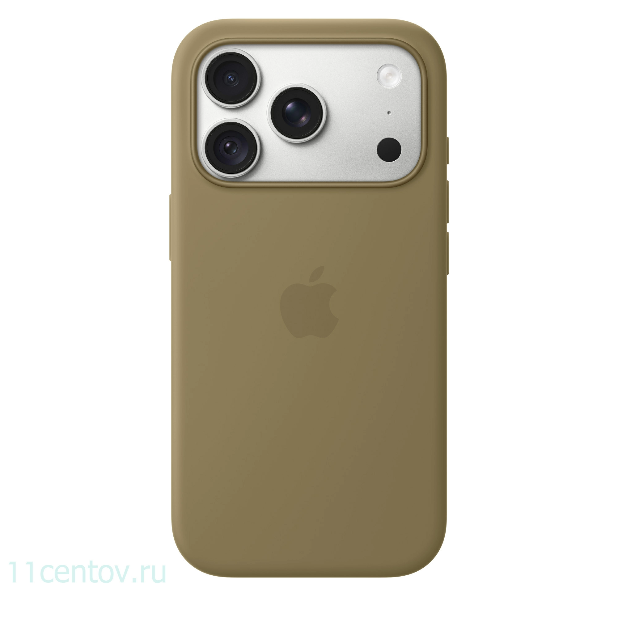 Картинка Силиконовый чехол для iPhone 18 Pro Оливковый от интернет-магазина электроники «11 Центов»