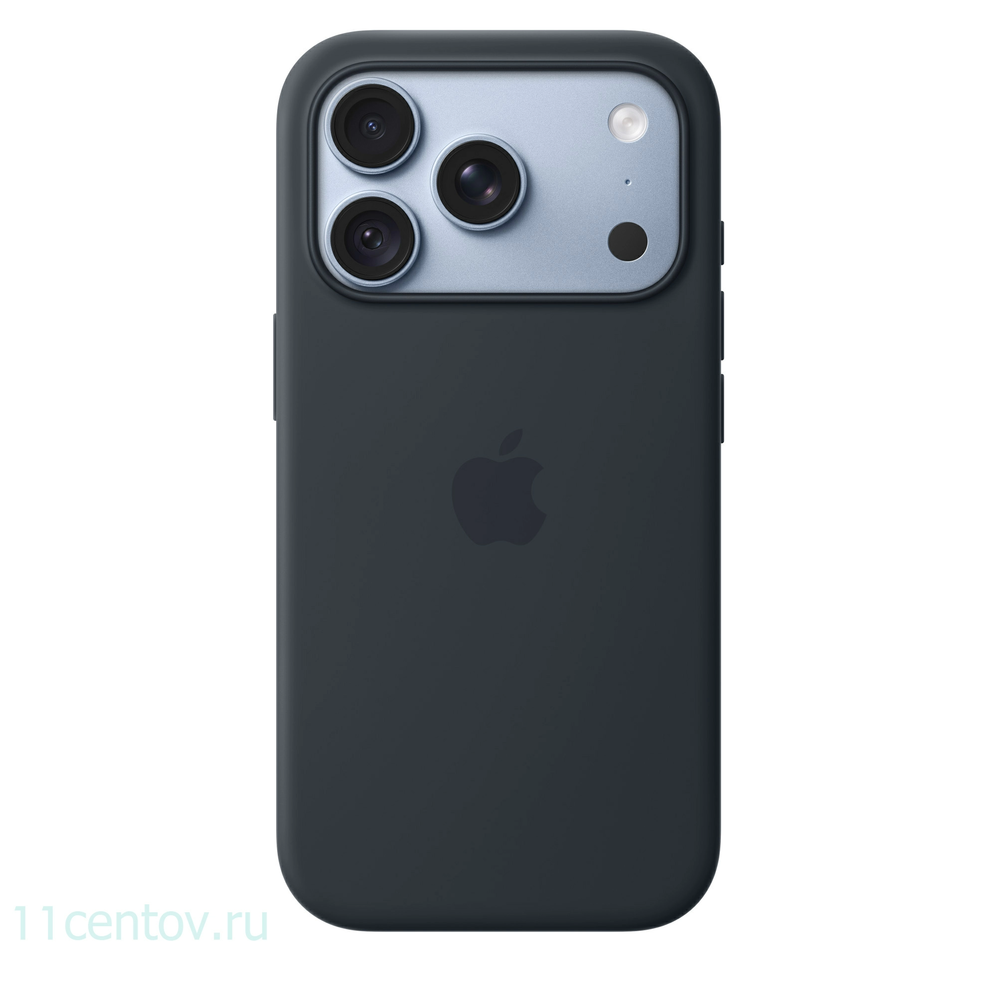 Картинка Силиконовый чехол для iPhone 18 Pro Темно-синий от интернет-магазина электроники «11 Центов»