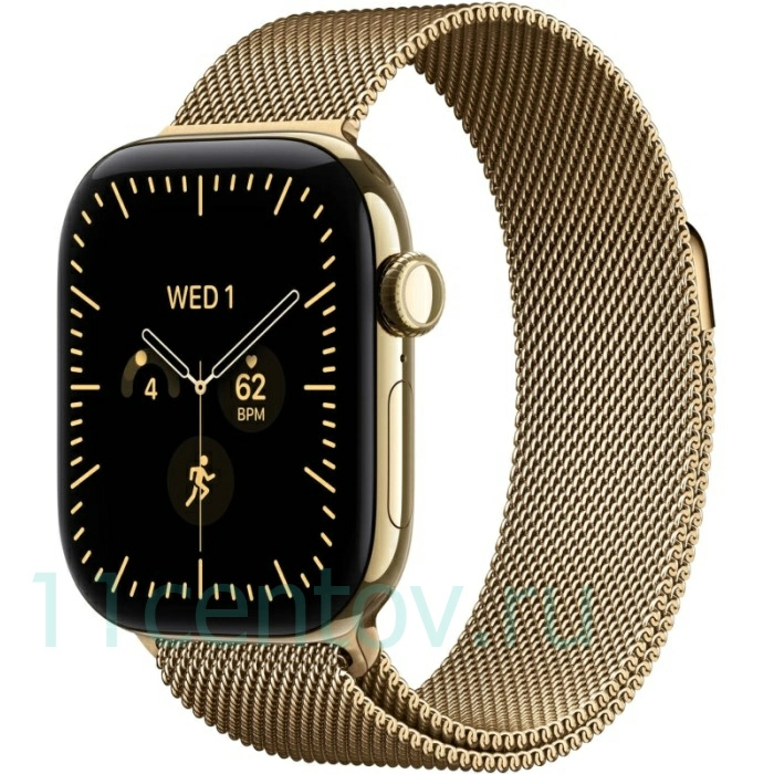 Картинка Apple Watch Series 12 GPS 42mm Radiant Gold Titanium Case with Radiant Gold Milanese Loop S/M от интернет-магазина электроники «11 Центов»