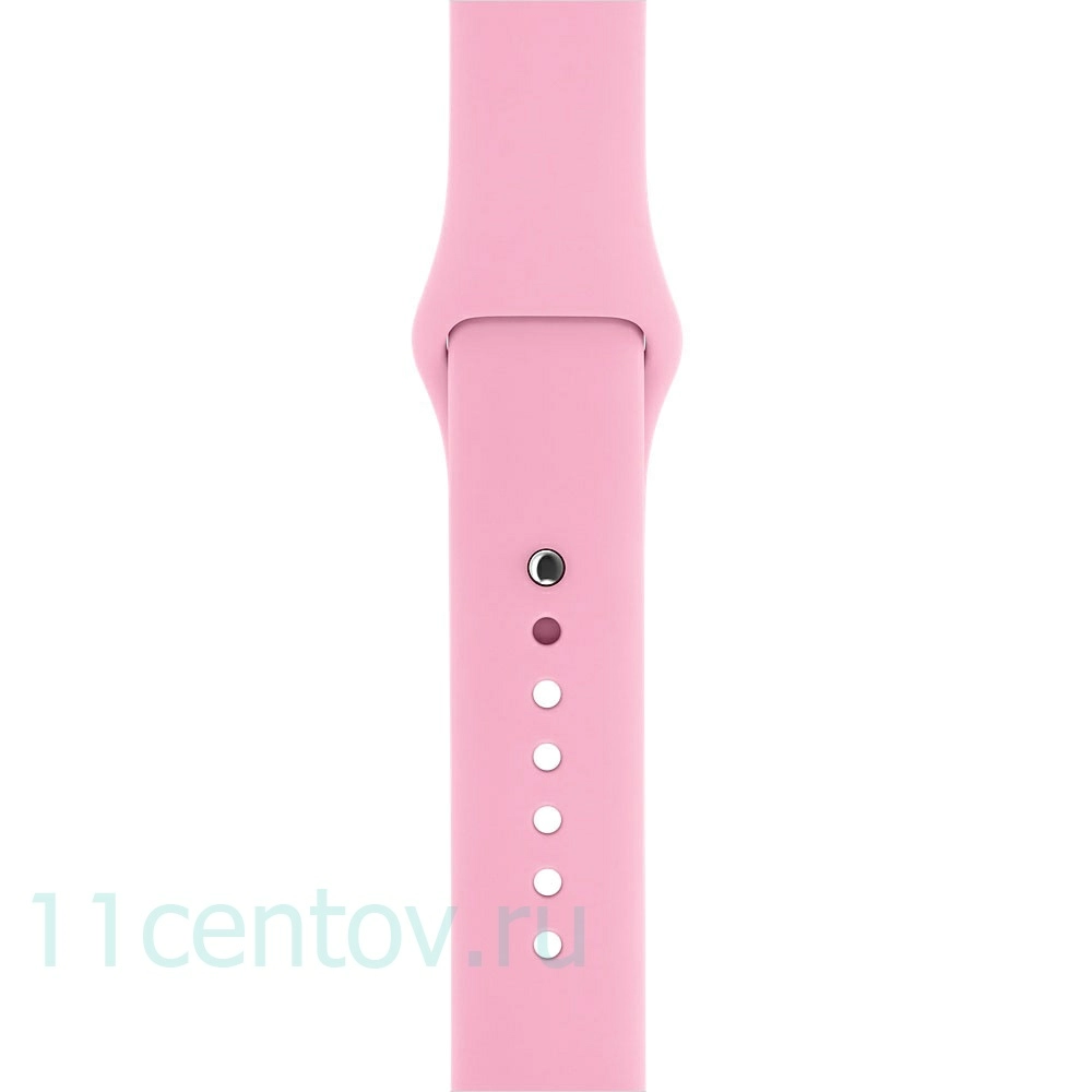 Картинка Силиконовый ремешек для Apple Watch 42 mm, цвет розовый от интернет-магазина электроники «11 Центов»