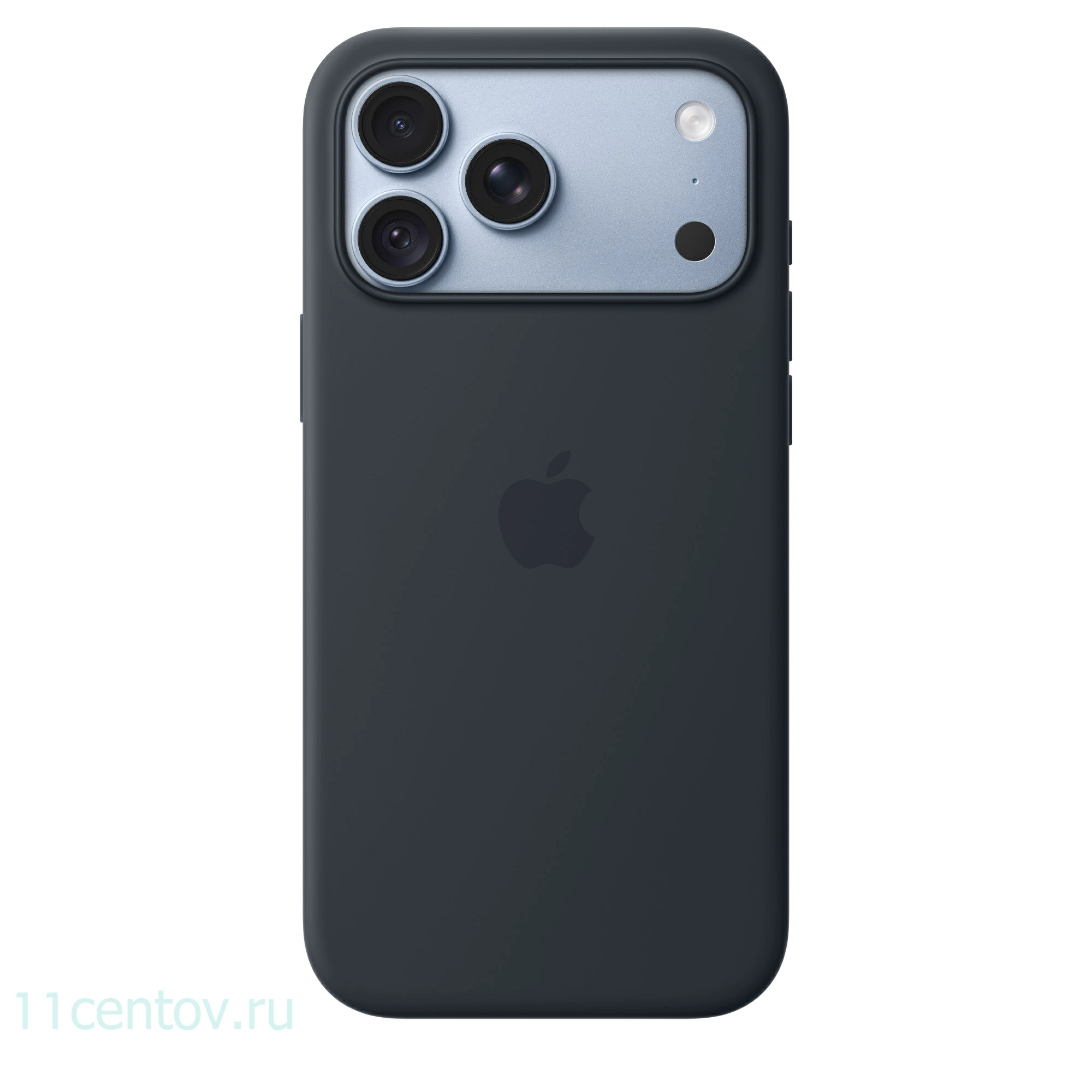 Картинка Силиконовый чехол для iPhone 18 Pro Max Темно-синий от интернет-магазина электроники «11 Центов»