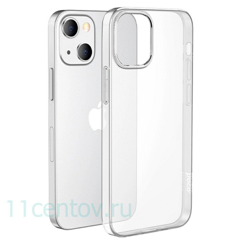 Картинка Силиконовый чехол для iPhone 15 Plus (прозрачный) от интернет-магазина электроники «11 Центов»